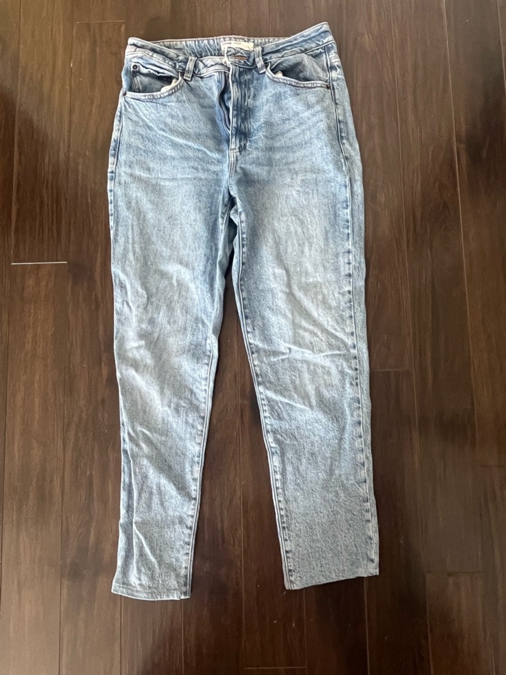 Garage Light Blue Straight Leg Jeans